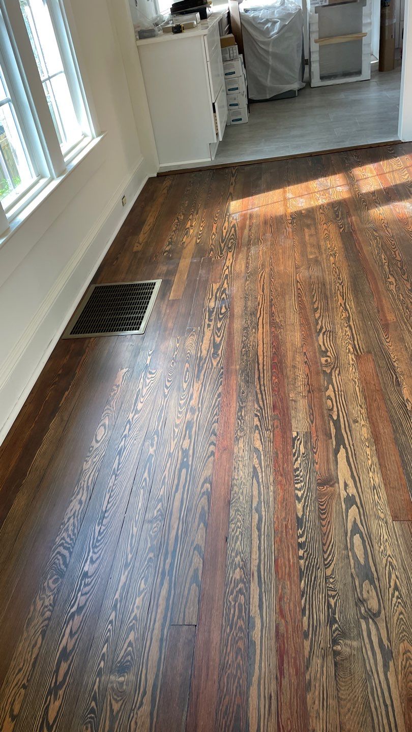 97 Year Old Heart Pine by Footprints Floors of East Atlanta