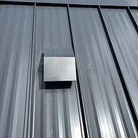 24ga 1.5" Mechanical Seam Matte Black by Total Roofing System The Metal Roof Experts