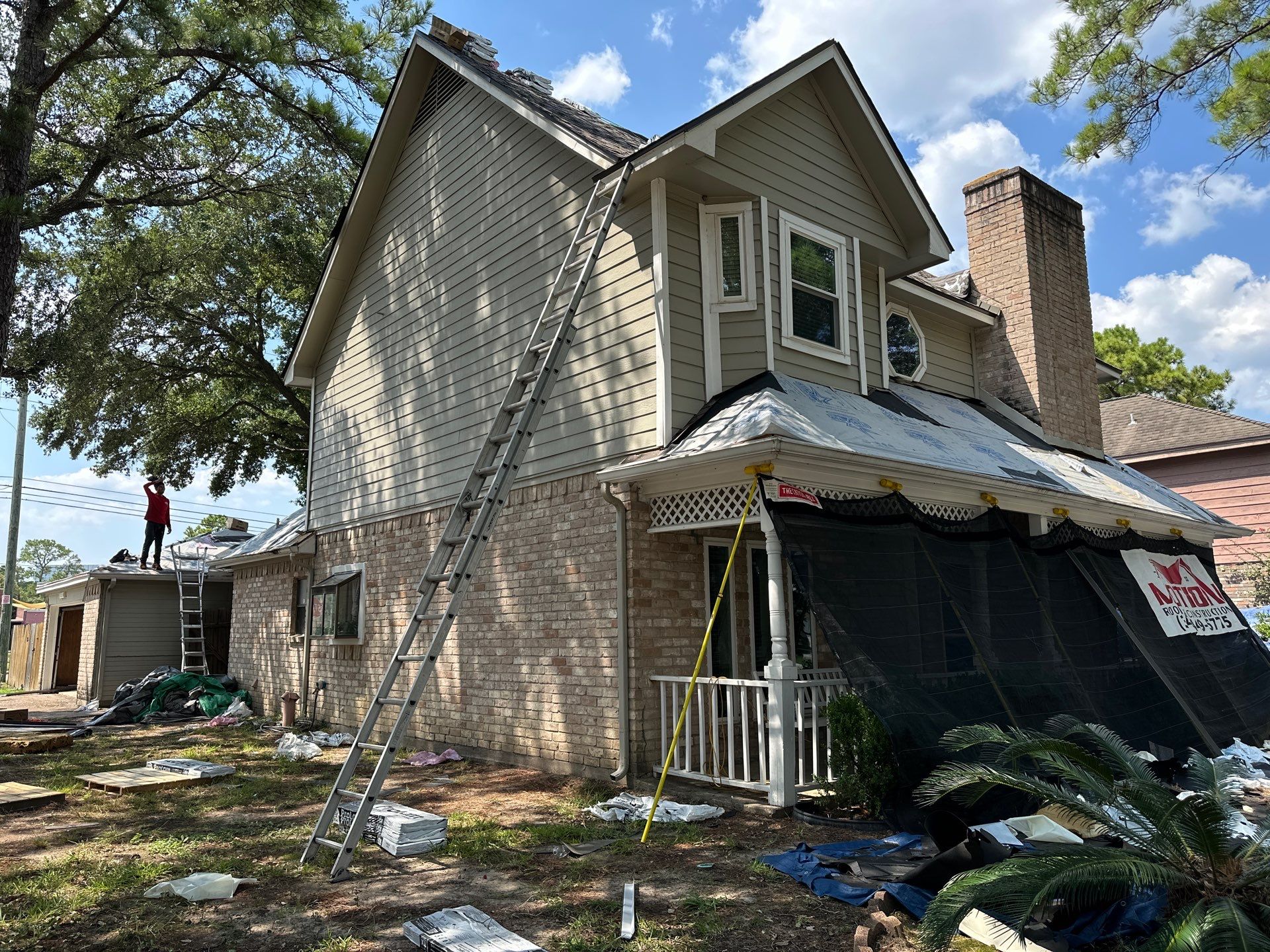 Project in Houston by Motion Roofing