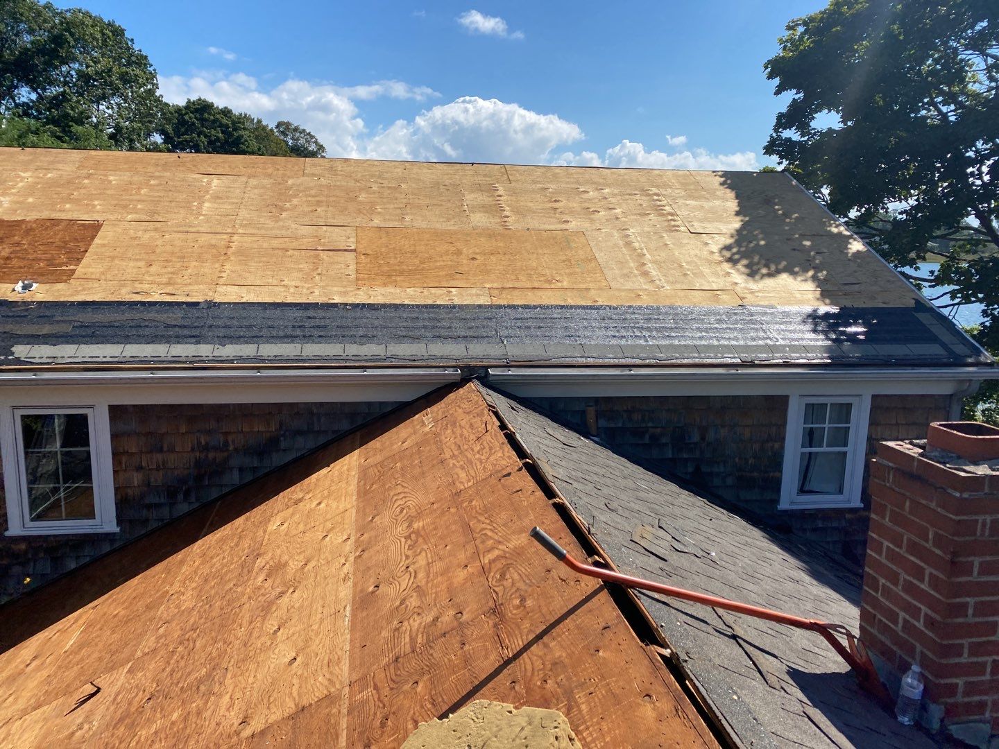 Residential Roofing Installation using Owens Corning Duration Slatestone Gray by A Plus Exterior
