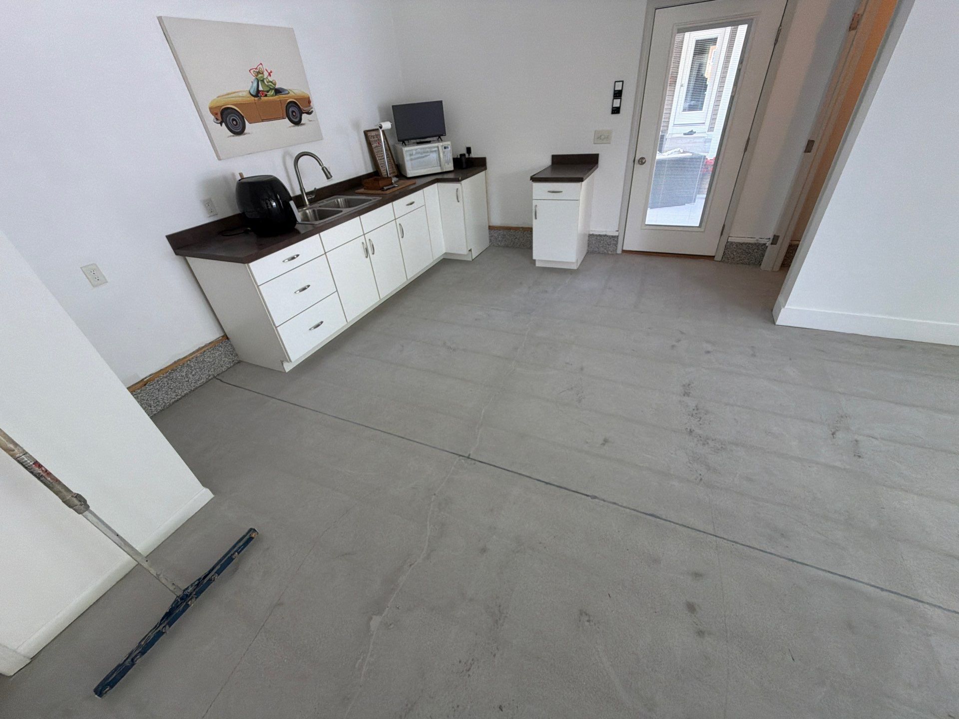 Custom Polymer Flake Epoxy Garage Floor Coating in Mears by Gordon Painting