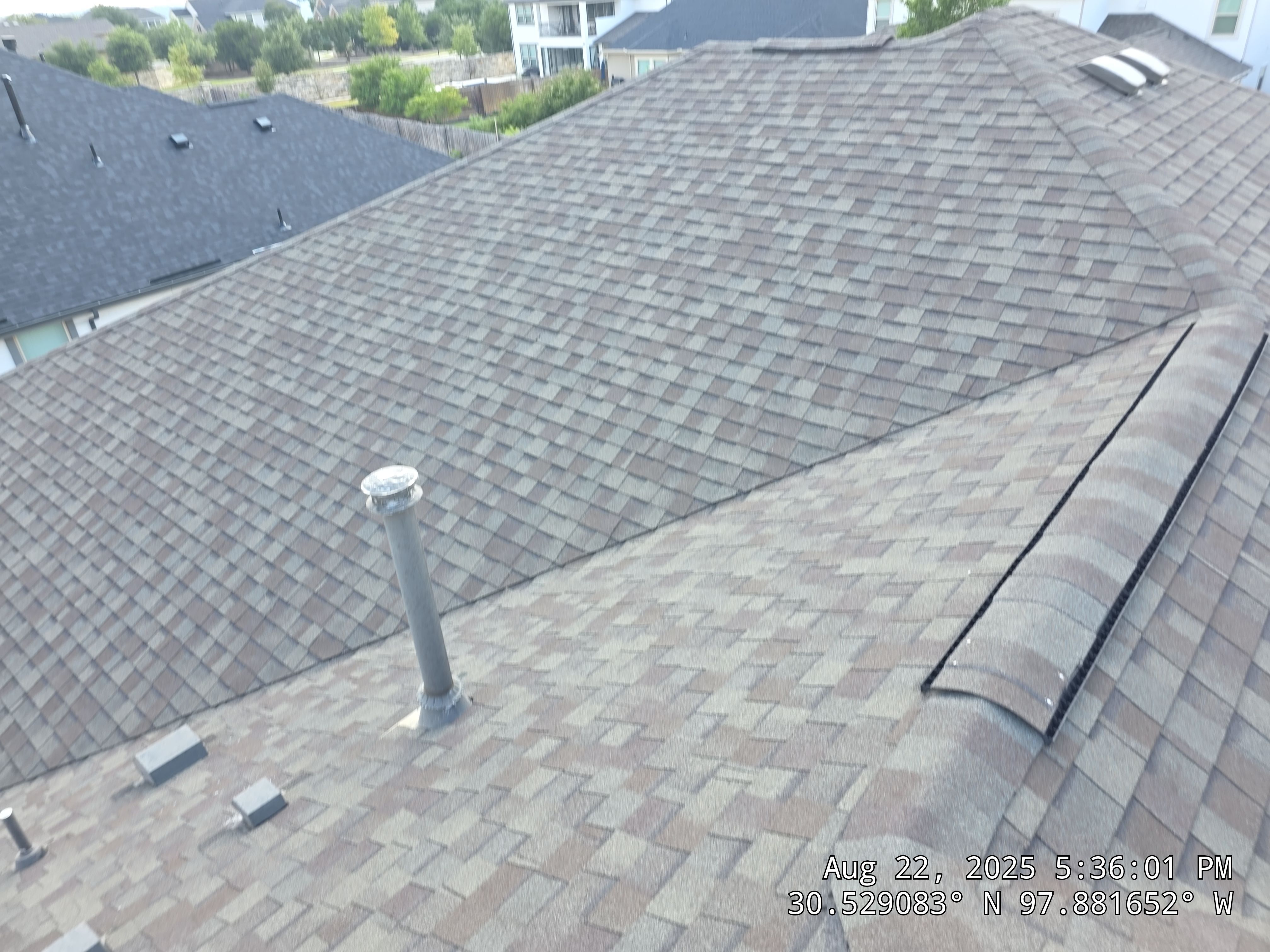 Full Residential Roof Replacement with Architectural Shingles in Leander by Caliber Restoration LLC