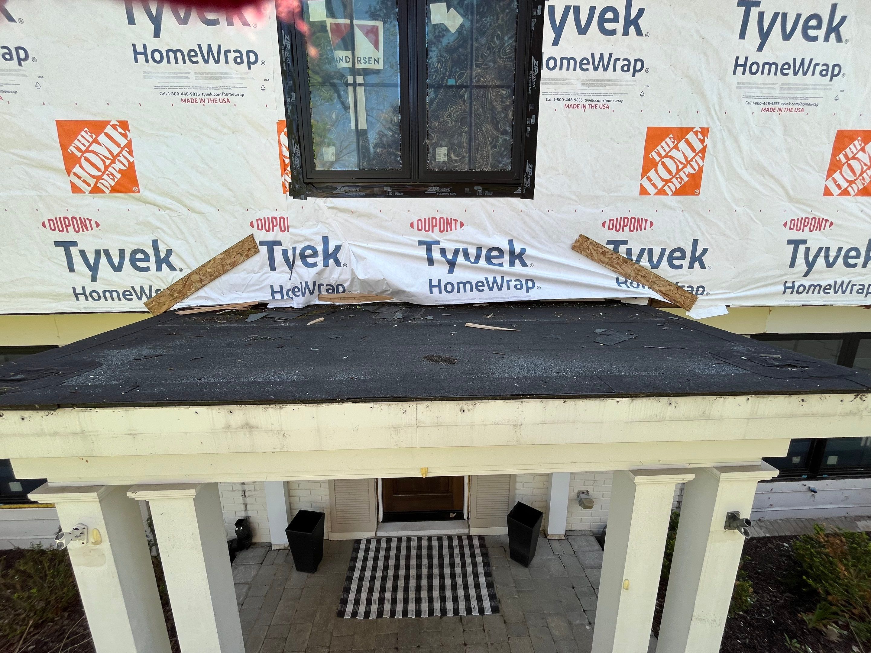 Siding Replacement using Hardie Plank S8 1/4"  Arctic White by 180 Contractors