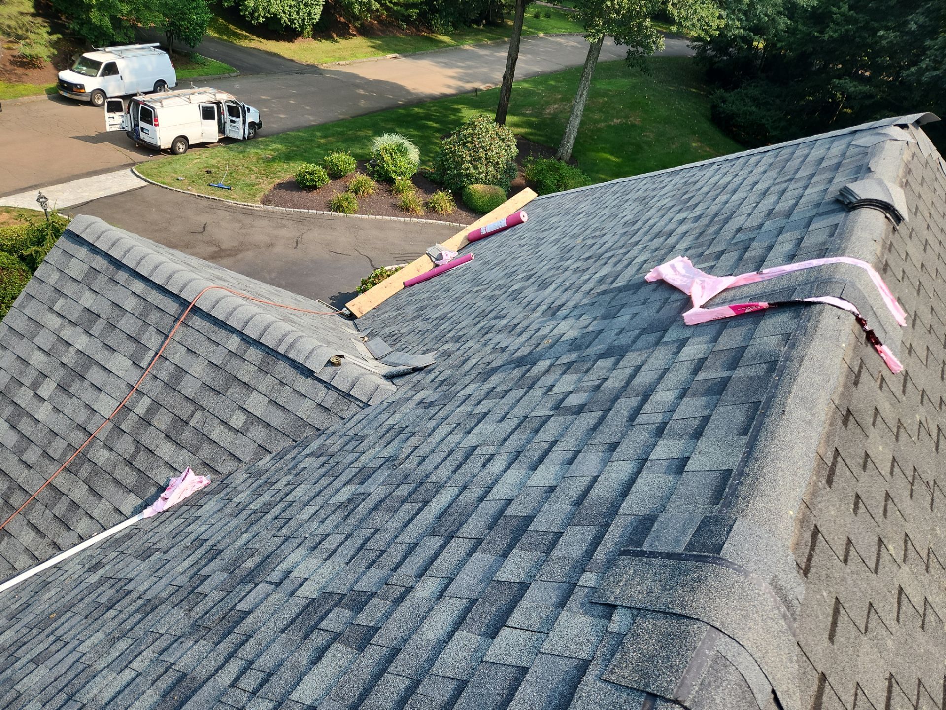 Residential Roofing Installation using Owens Corning TruDefinition Duration - Estate Gray by A Plus Exterior