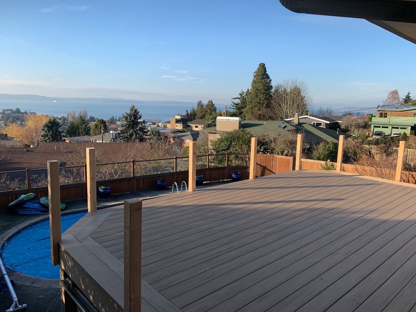 Alki Point - Glass & Azek by Alki deck builders 