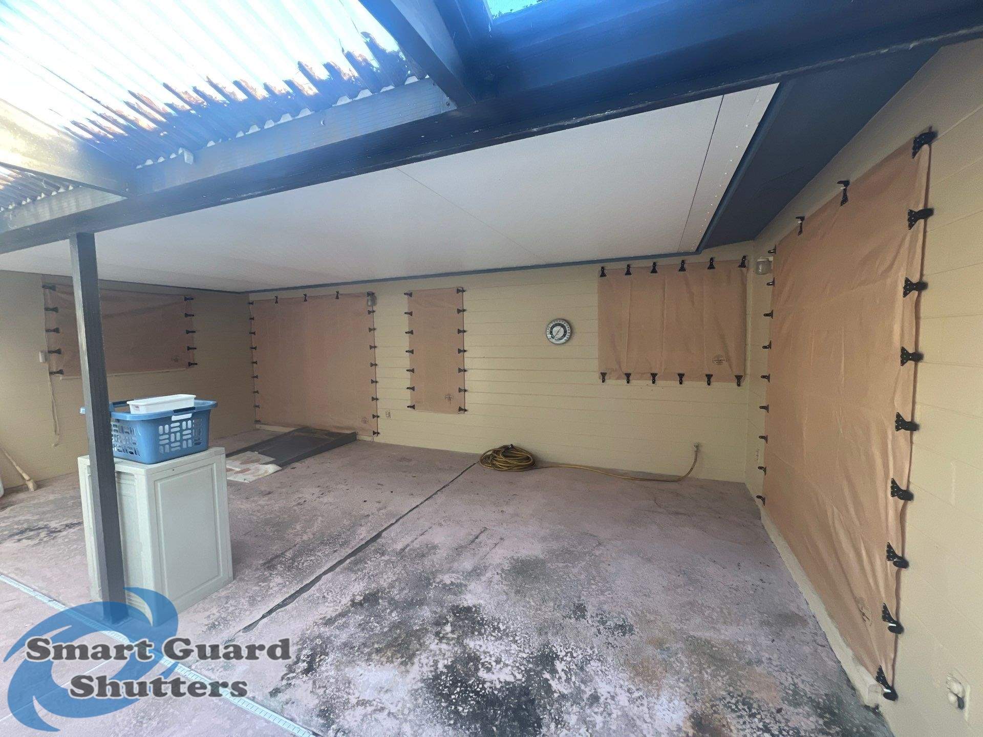 Hurricane Protection in Tan by Smart Guard Shutters