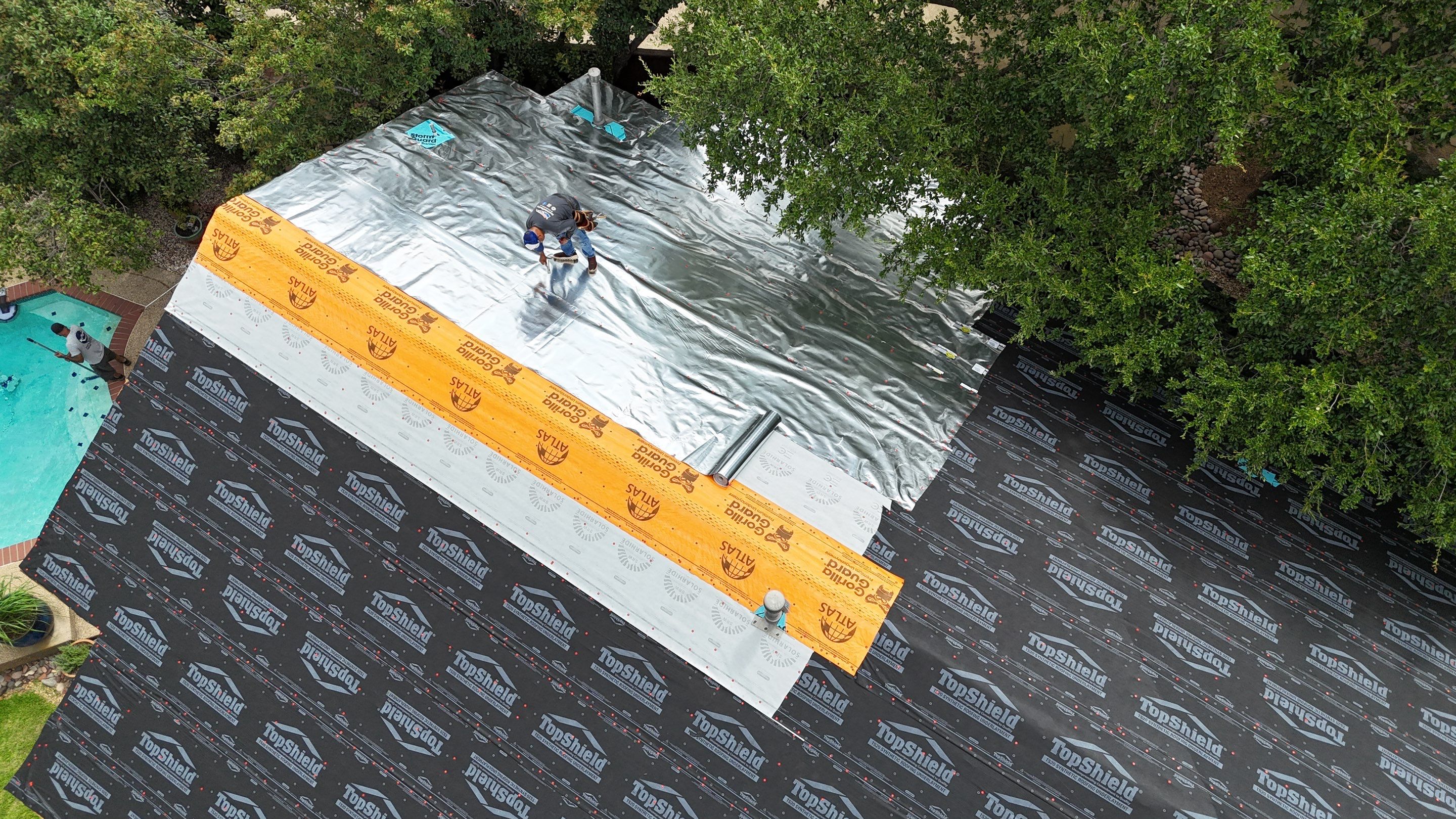 Decra Shake XD Install and Full General Contracting project in one of Arlington's beautiful communities by First United Roofing & Construction