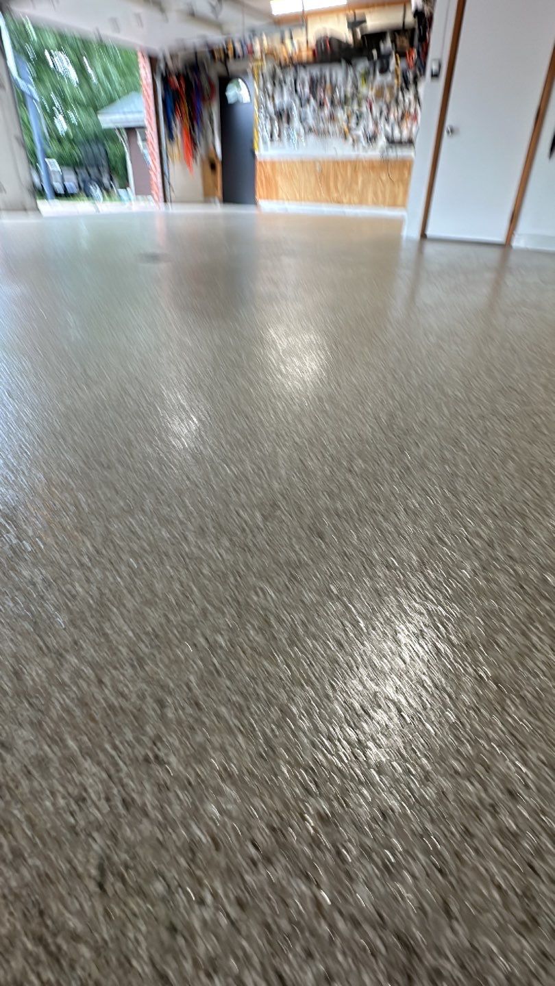 Garage + Porch Project in Pittsburgh by Floors in a Day, Inc