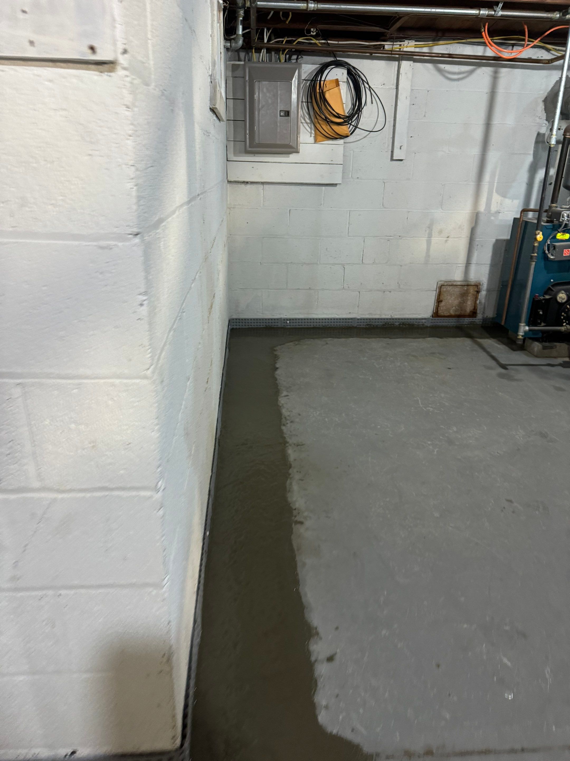 Interior French Drain Boonton NJ by Pure Service Pro, LLC 