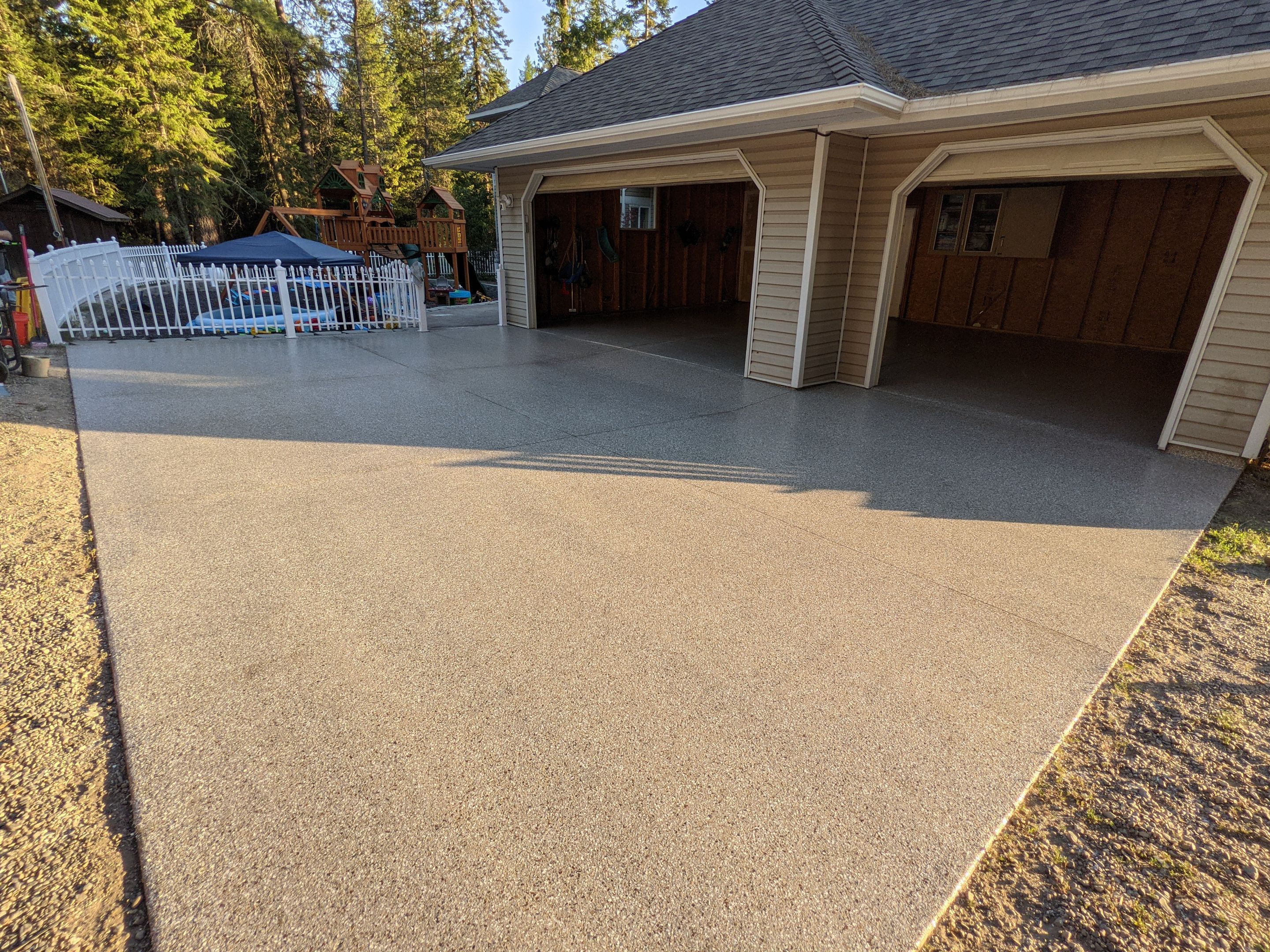 Basement/Garage/Driveway/Entry using Mt Everest & Pebble Beach by Croc Coatings, LLC