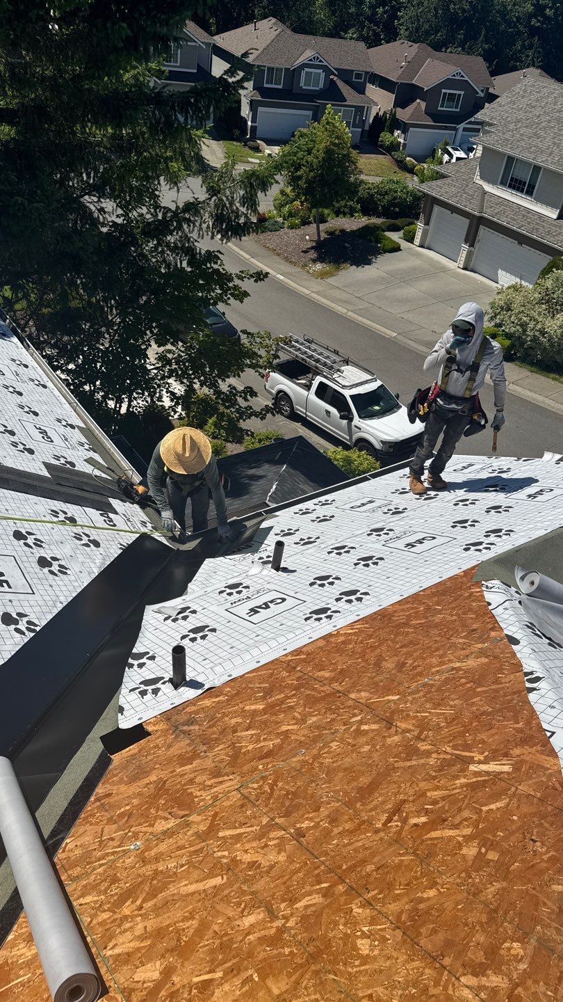 Residential Roofing Installation using GAF UHDZ Shingles by Roofing Formula LLC