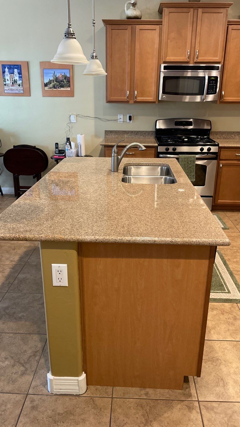 Harmony Kitchen Backsplash & Custom Coffee & Wine Bar by Workman Company LLC