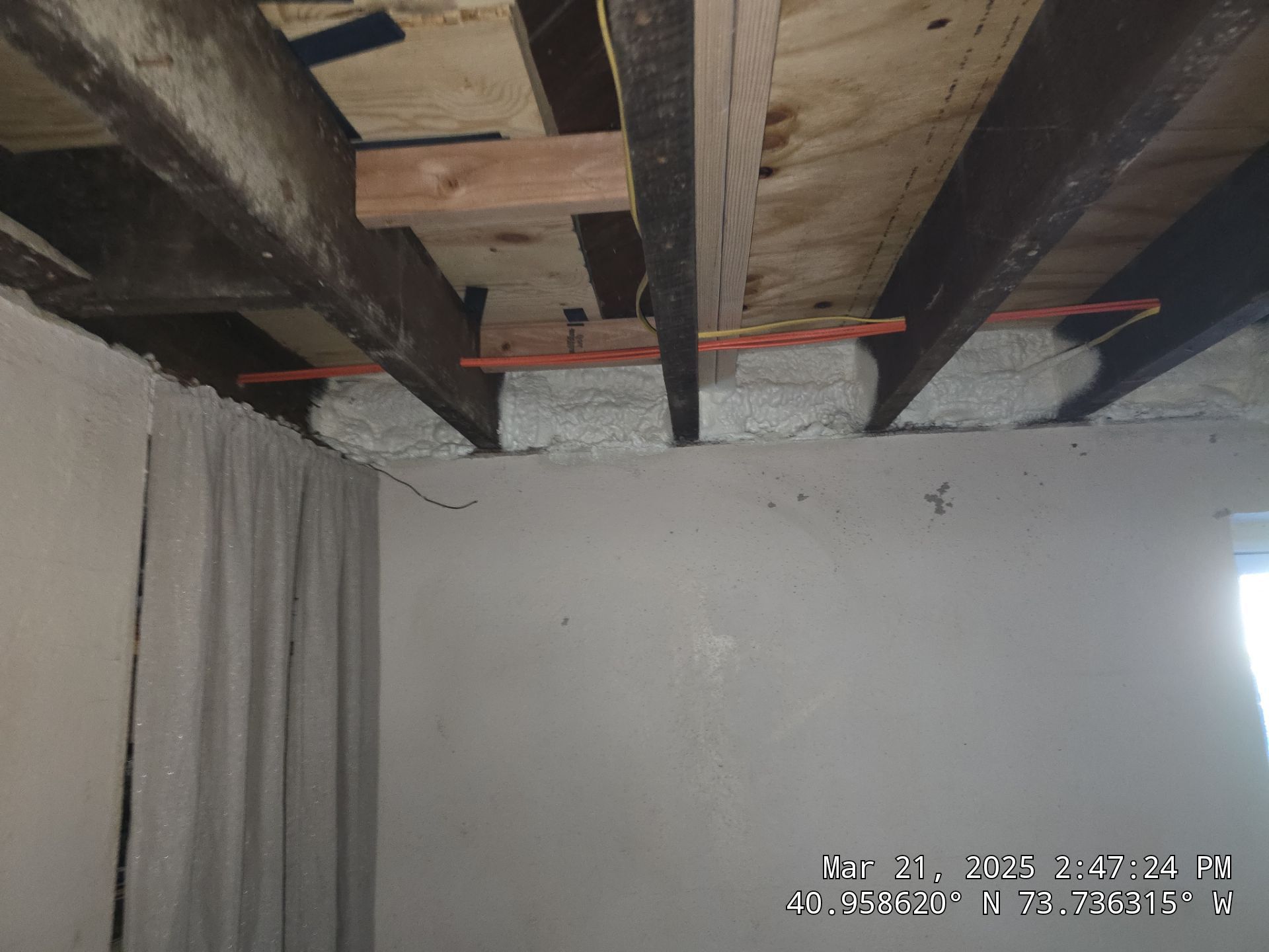 Attic Insulation using open cell spray foam by NYS Foam & Energy