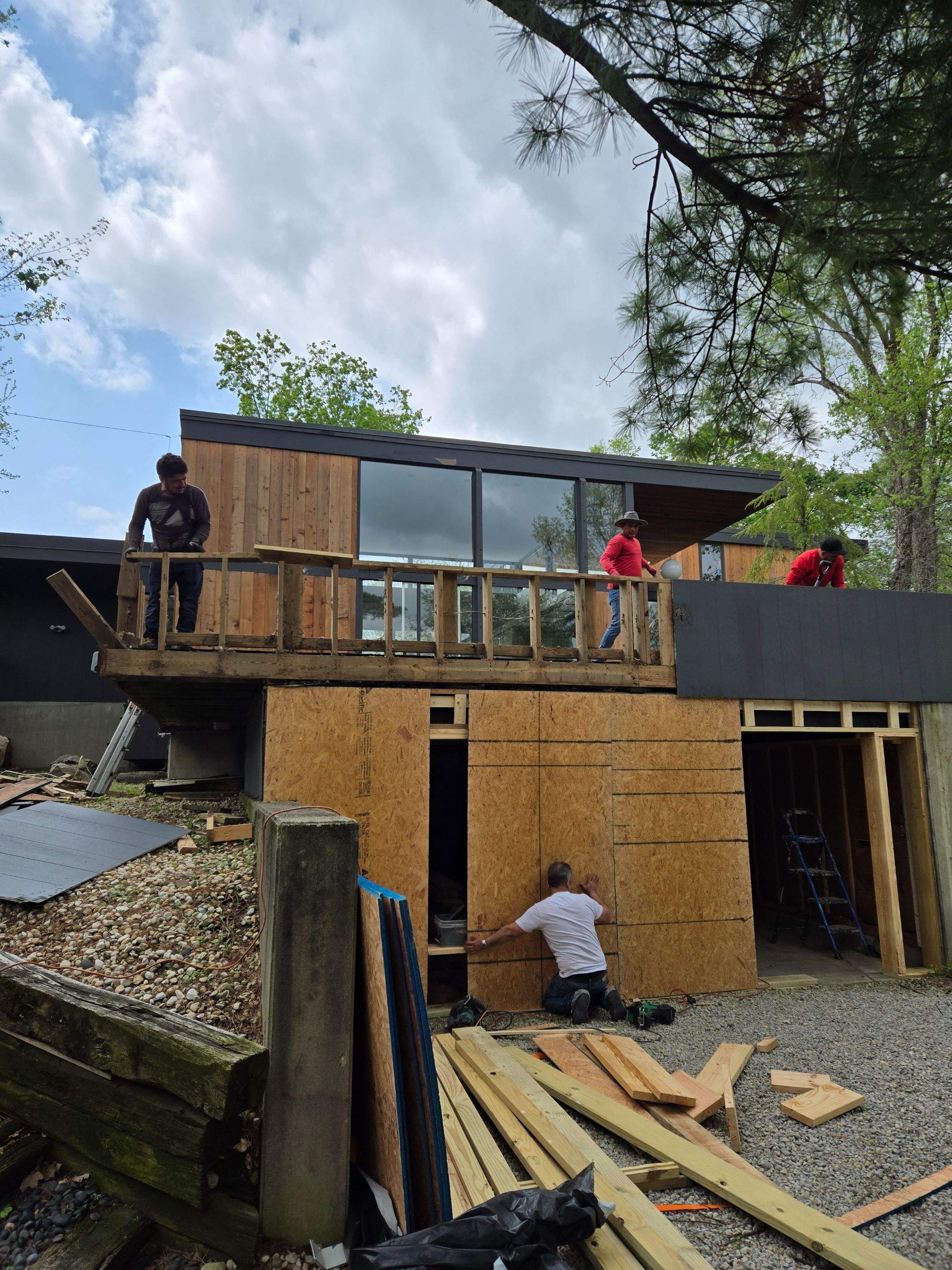 Residential Flat Roof Reconstruction & Substrate Repair by Level Up Roofing and Restoration Services LLC