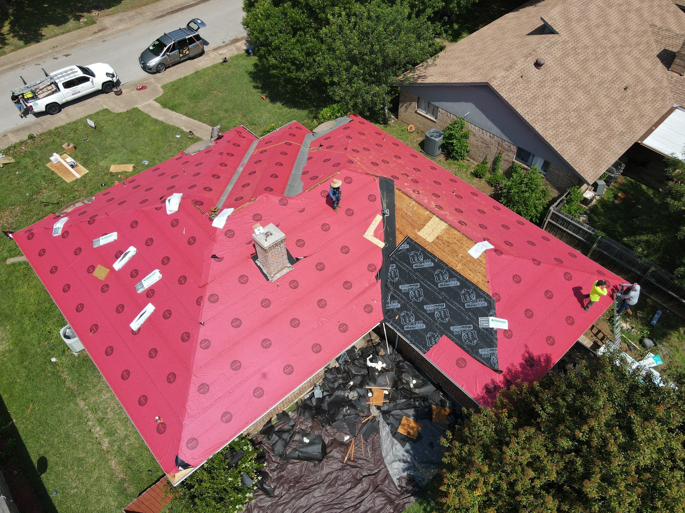 Duncanville Reroof after Storm by Berry Good Roofing