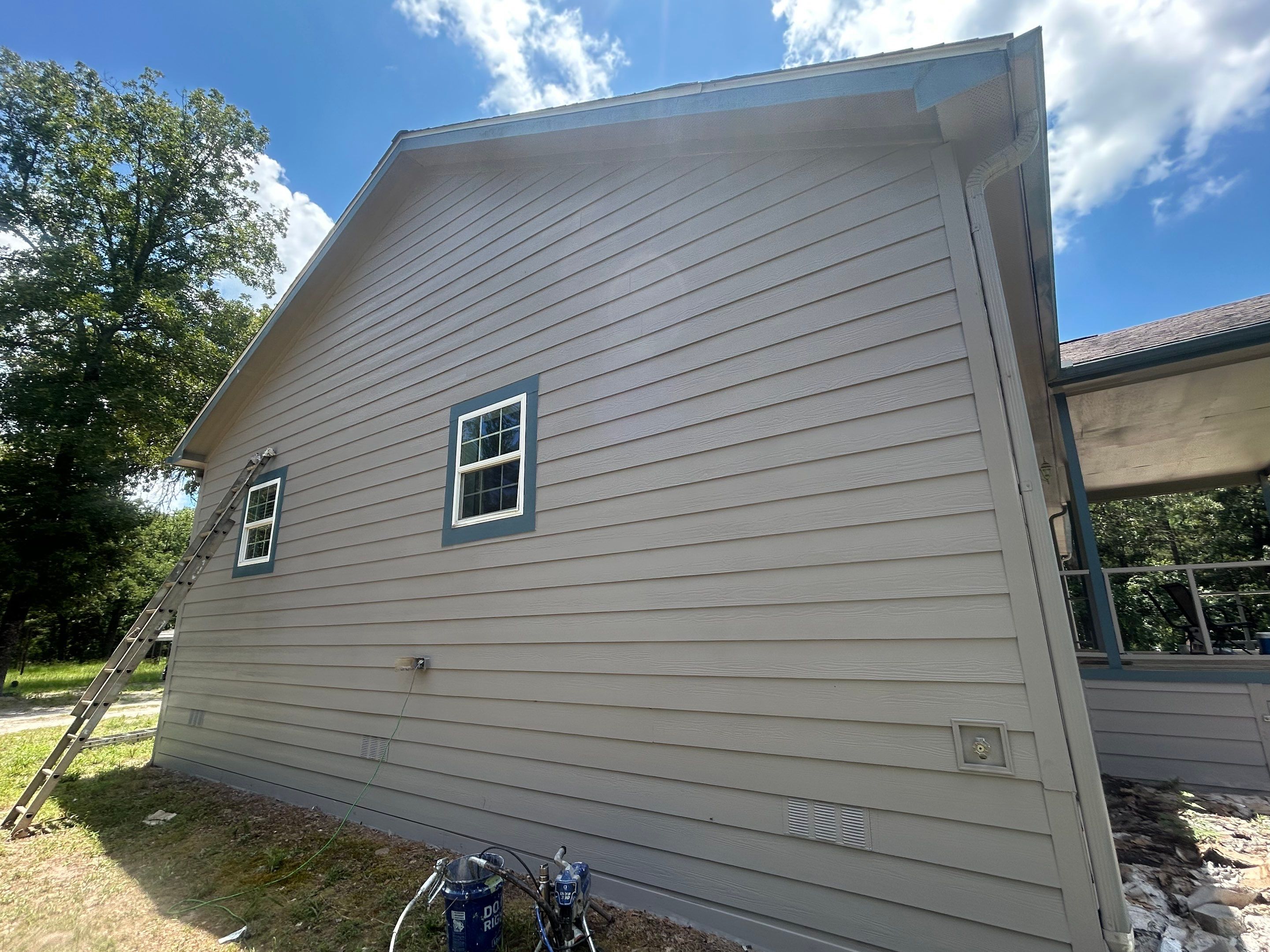 Full Exterior Repaint & Custom Ceiling Installation in Winnsboro, Texas by Quality Coats Painting