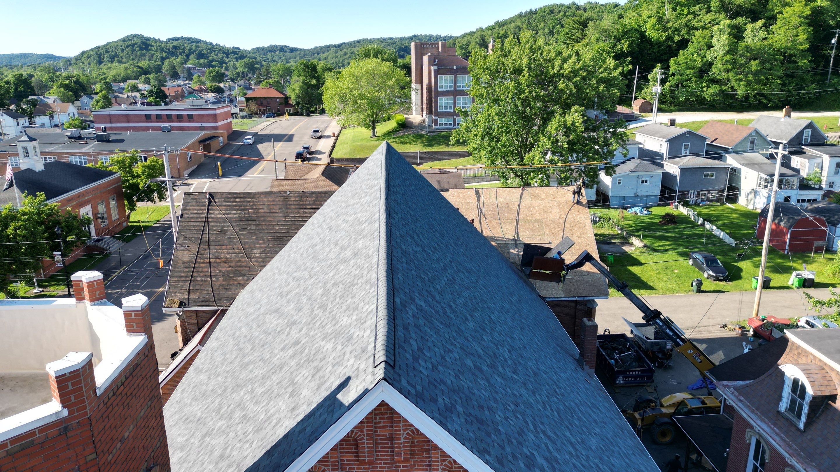 Commercial Roofing Installation using Duration Series Shingles - Estate Gray by RoofX 