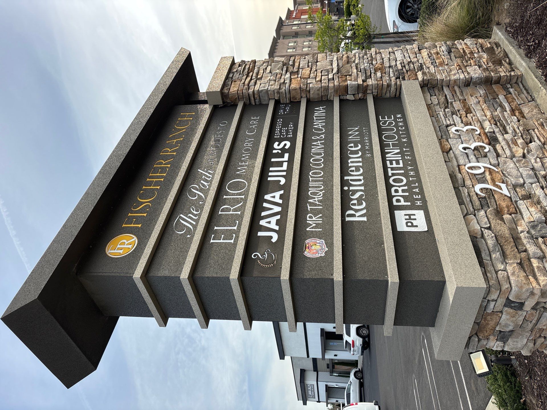 Commercial Signage Package and Monument Sign Installation in Modesto by City Signs