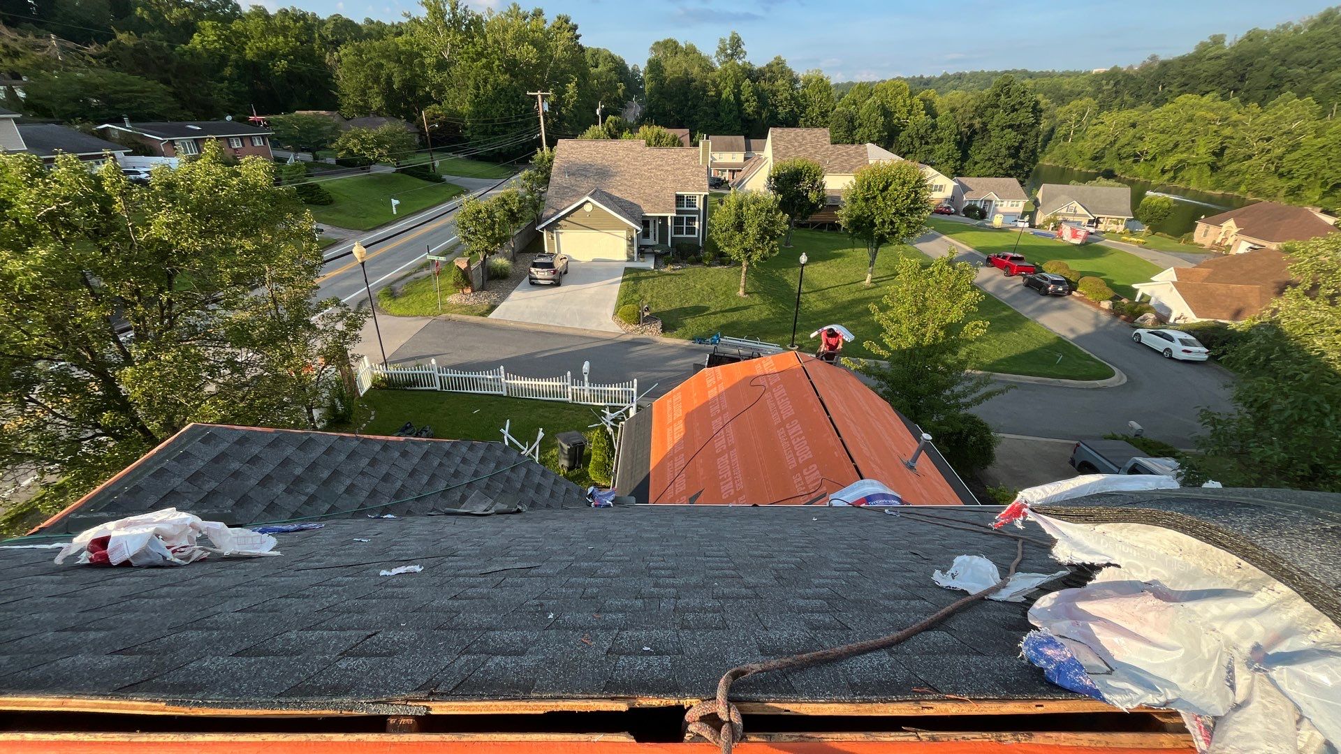 Residential Roofing Installation using GAF Timberline HDZ Pewter Gray by Rainstoppers Roofing