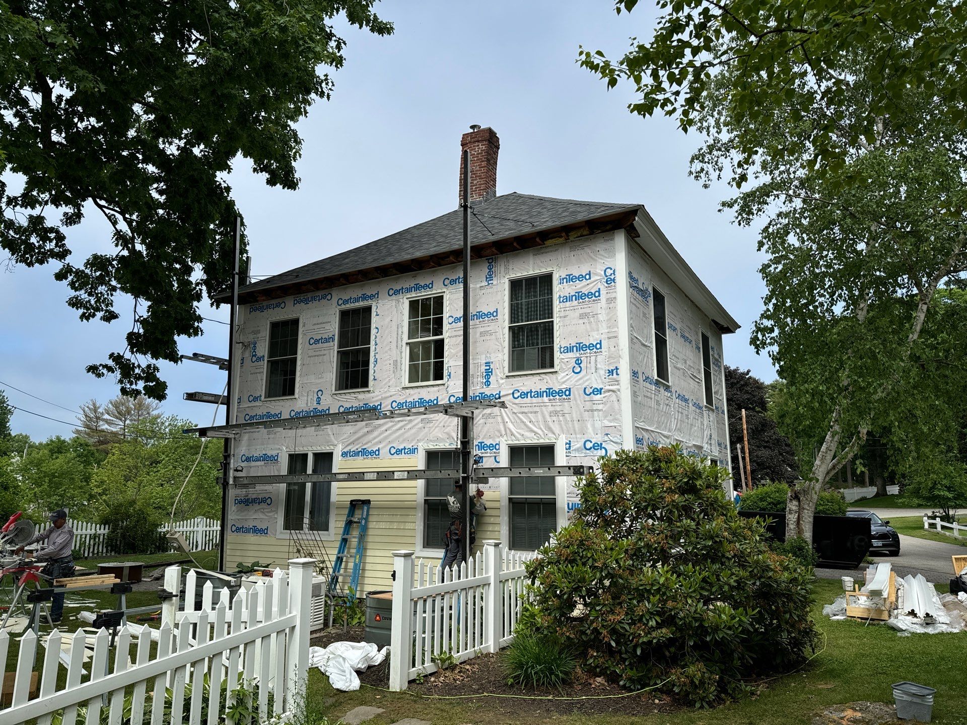 Everlast Siding, and New Asphalt Roofing in New Castle, NH by Tall pine roofing