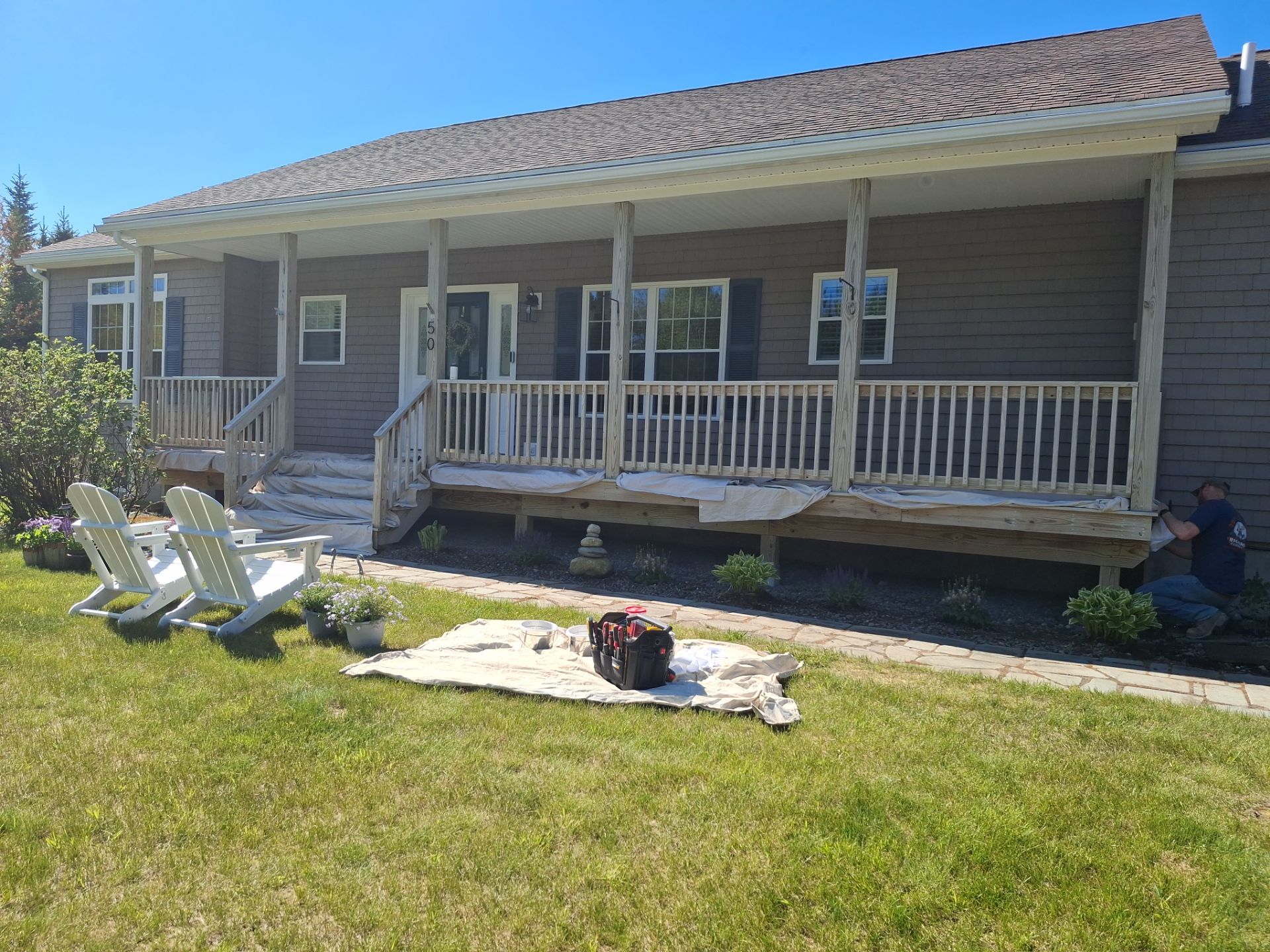 Deck Refinishing by Big Pine Panting Inc