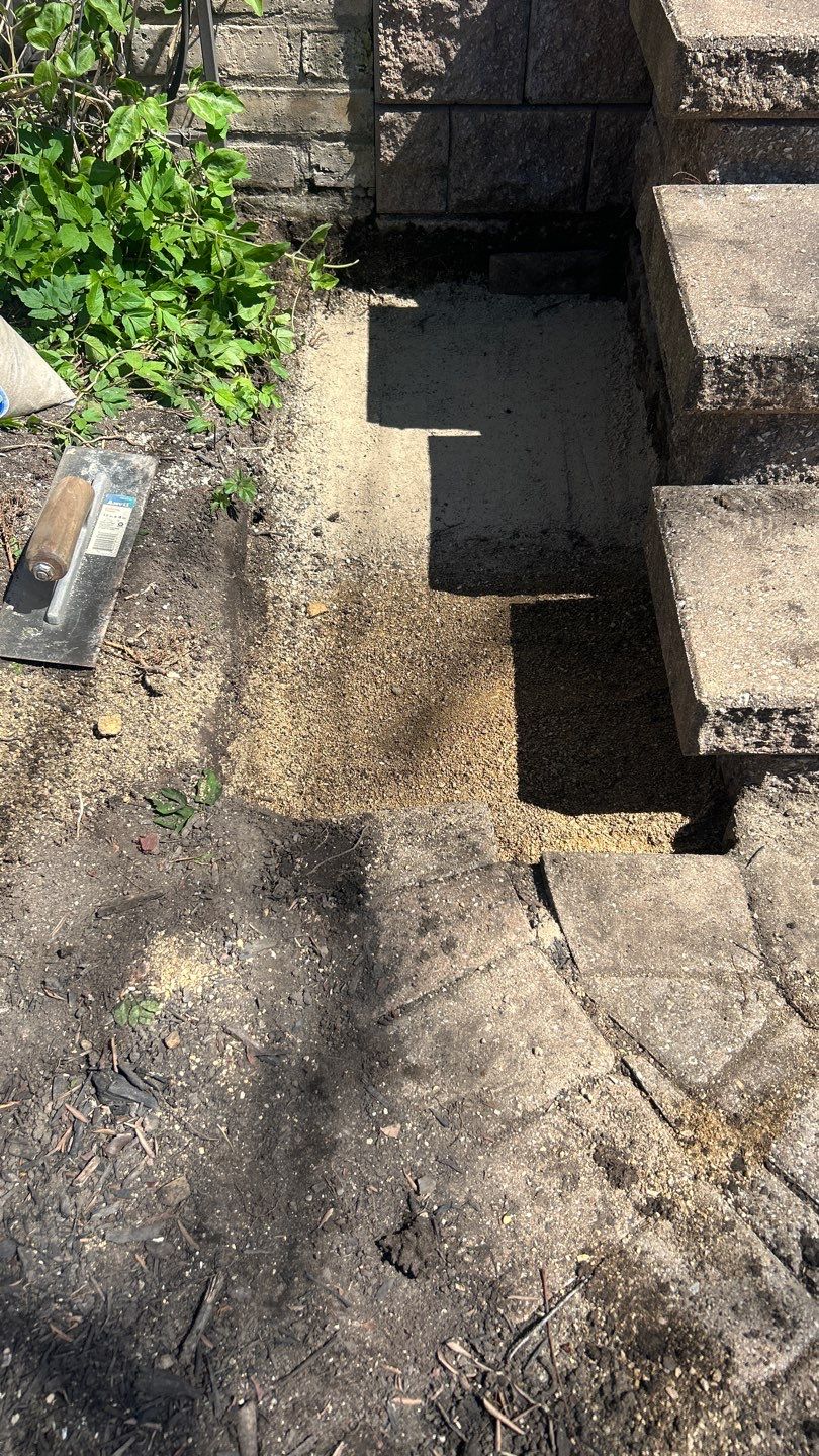 Brick repair, CSS, and stone cleaning by Northern Power Washing LLC.