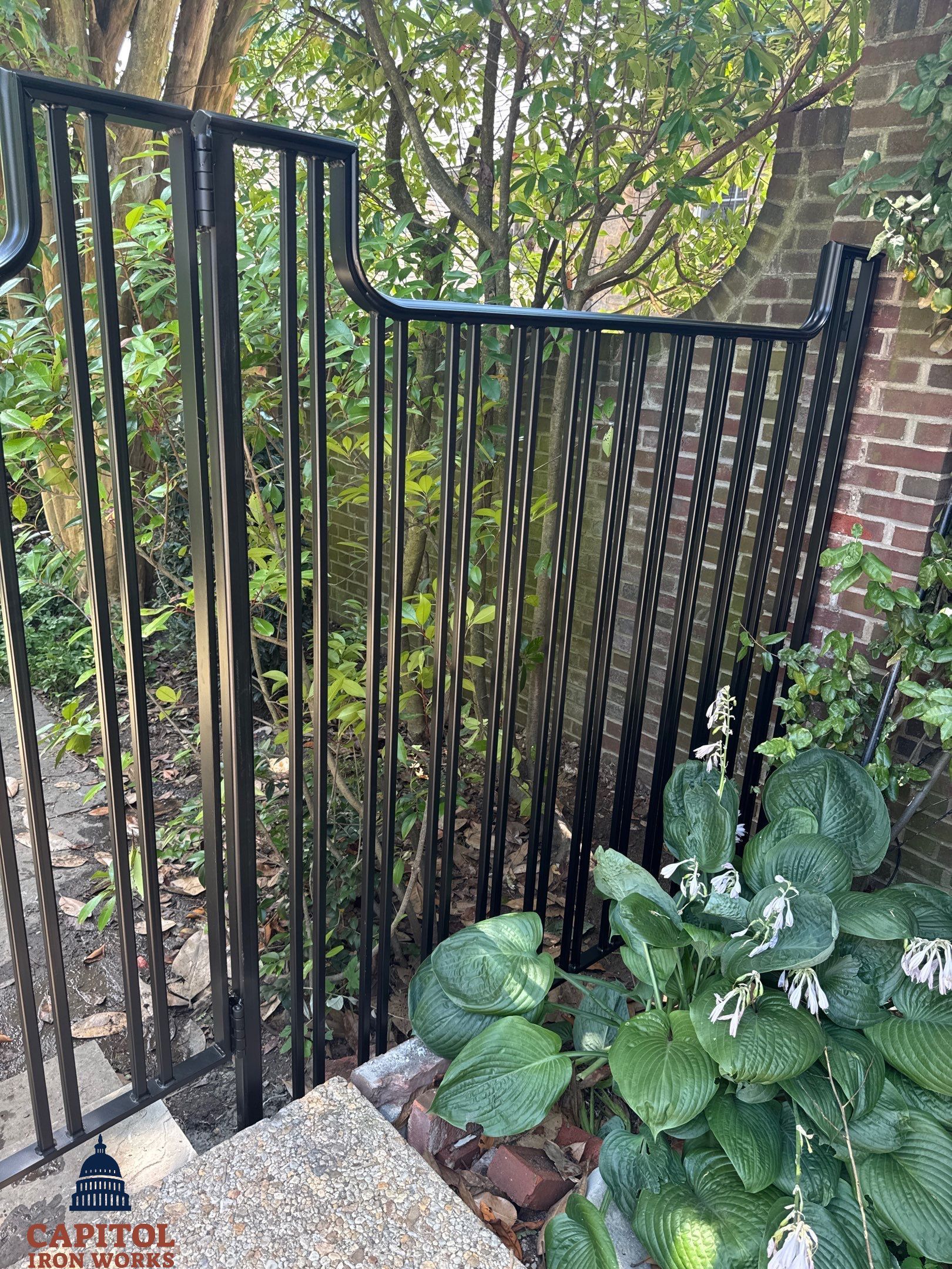 Custom Iron Fence & Gate – Residential Exterior – Washington, DC by Capitol Iron Works