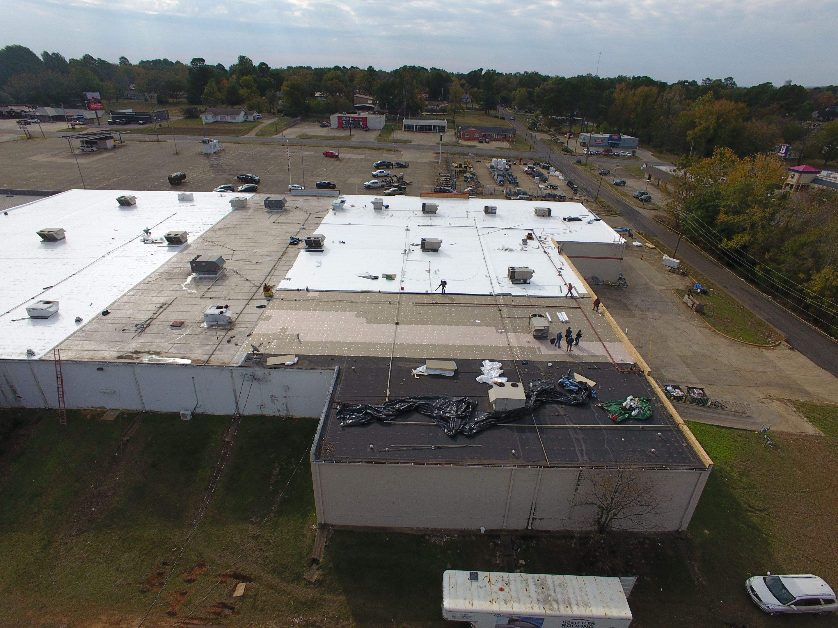 VA Clinic/Tractor Supply in Idabel, Oklahoma by Hostetler Roofing