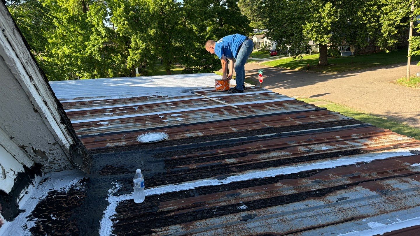 Residential Asphalt Shingle Repair and Metal Roof Coating in Durant by BANA Roofing and Solar Supply