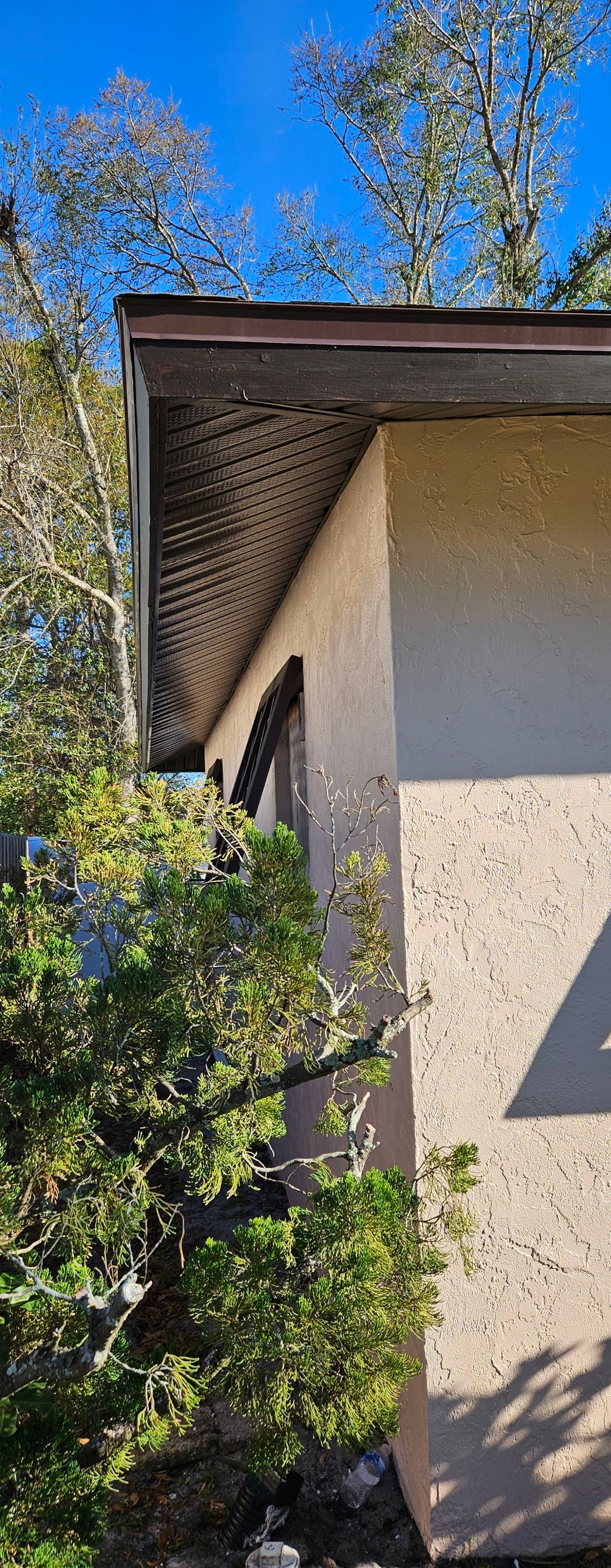 Musket Brown Soffit Installation in Sarasota FL by Gutter Professors