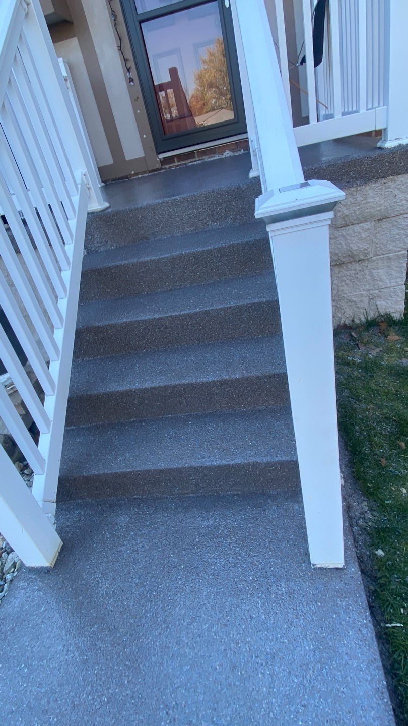 Porch & Steps Project in Cranberry Township by Floors in a Day, Inc