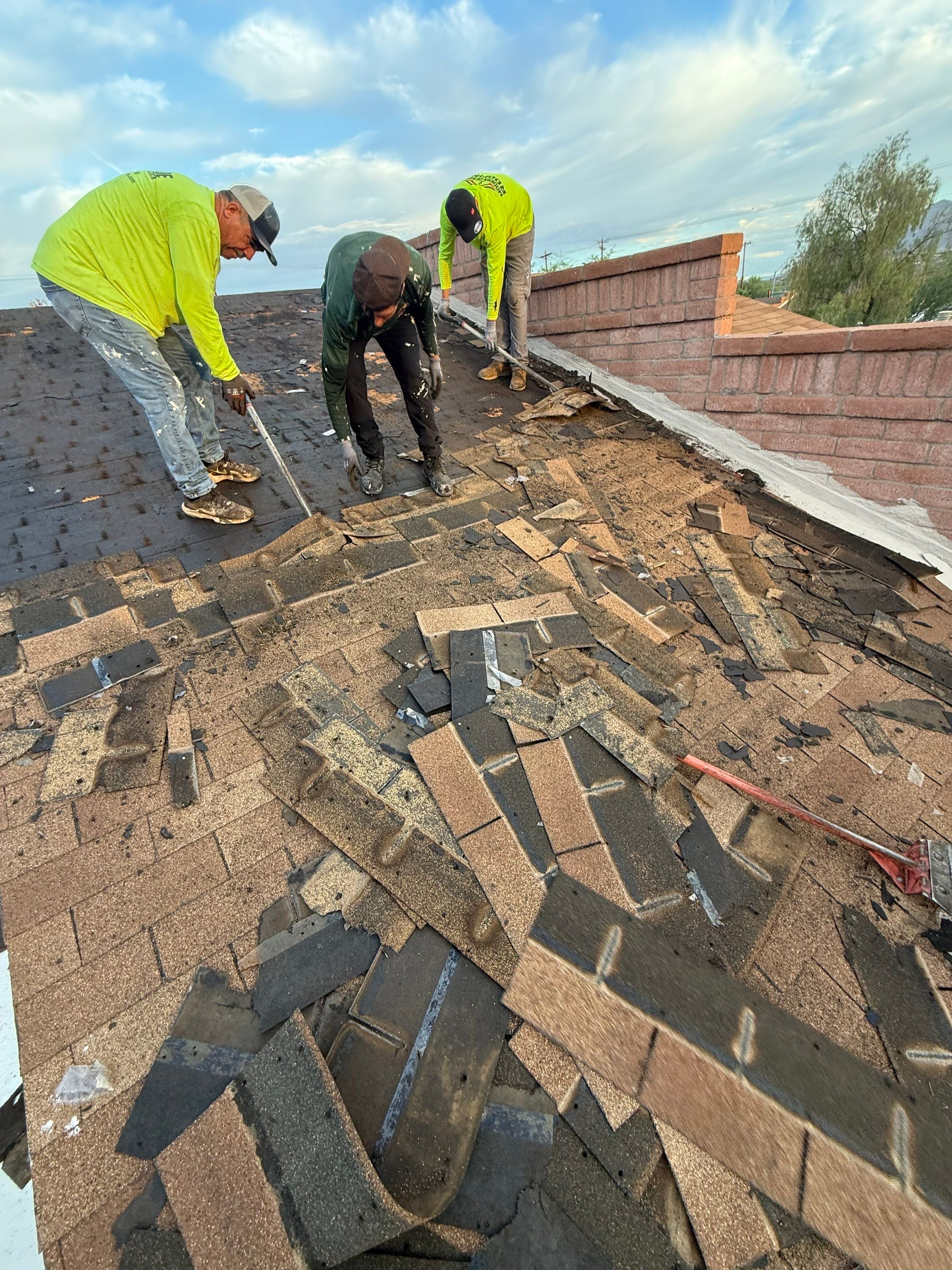 Shingle Roof Replacement and Low Slope Coating in Tucson by West Coast Roofing AZ