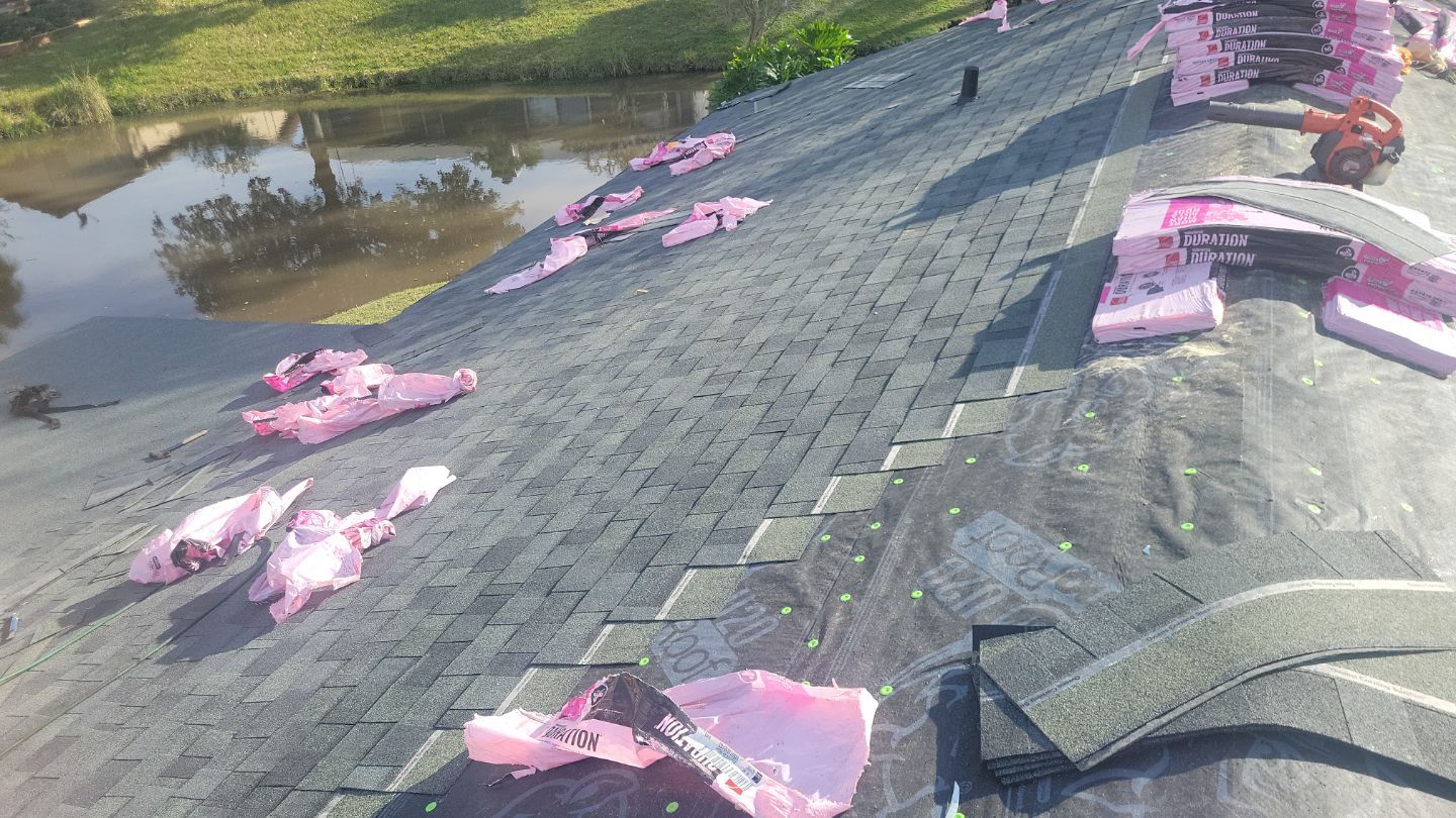 Residential Roofing Installation using Owens Corning TruDefinition Duration Shingles by Galaxy Builders, Inc.