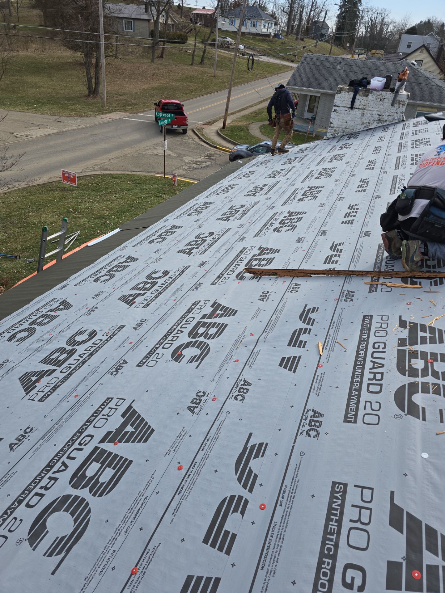 Residential Roofing Installation using GAF Timberline HDZ Charcoal by Rainstoppers Roofing