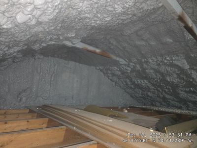 Attic Insulation using open cell spray foam
