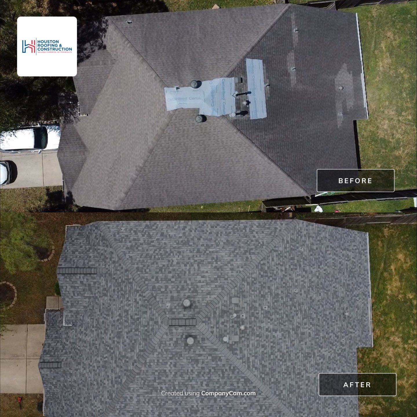 Roof Replacement, Interior Repair by Houston Roofing & Construction