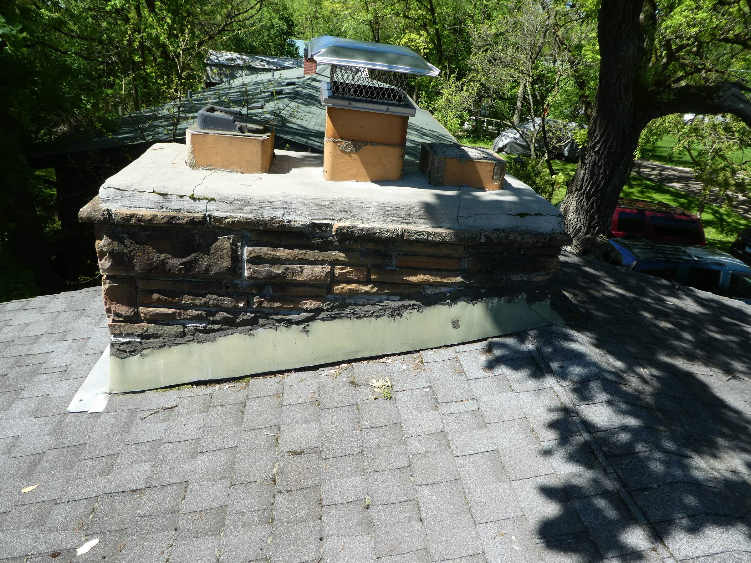 Complete Chimney Tear Down & Rebuild by Leonard and Sons Building Services, Inc. 