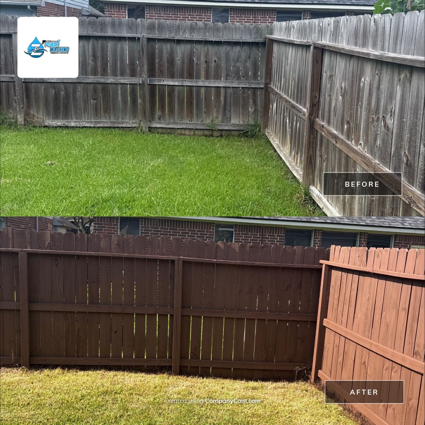 Comprehensive Fence Restoration and Concrete Surface Cleaning in Stafford by Zeal Power Washing