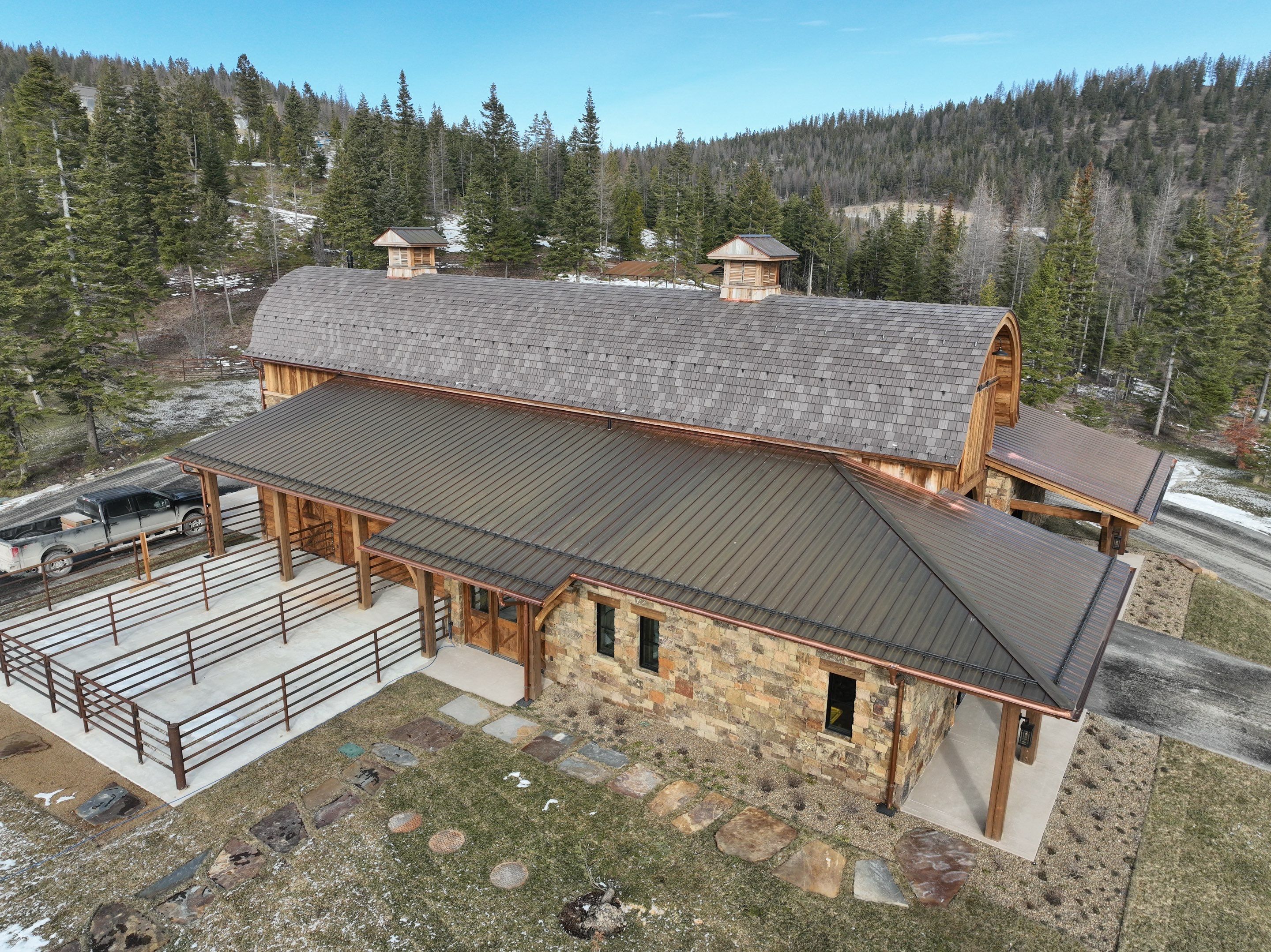 Horse Barn Install  by Montana Roofing Solutions