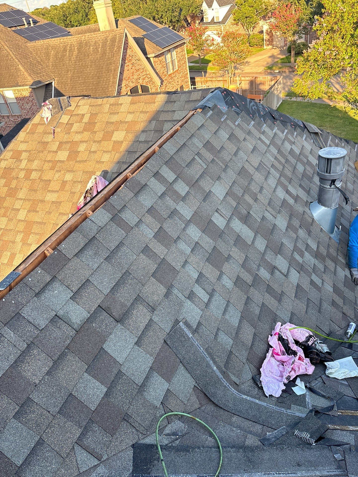 Residential Roofing Installation using Owen's Corning Duration (Lifetime) Shingles by Roof Repair Company