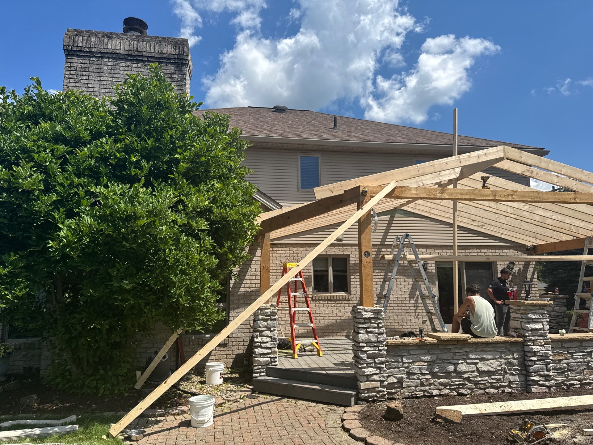 Strasburg Ohio Deck Roof Installation by Pine Ridge Roofing LLC