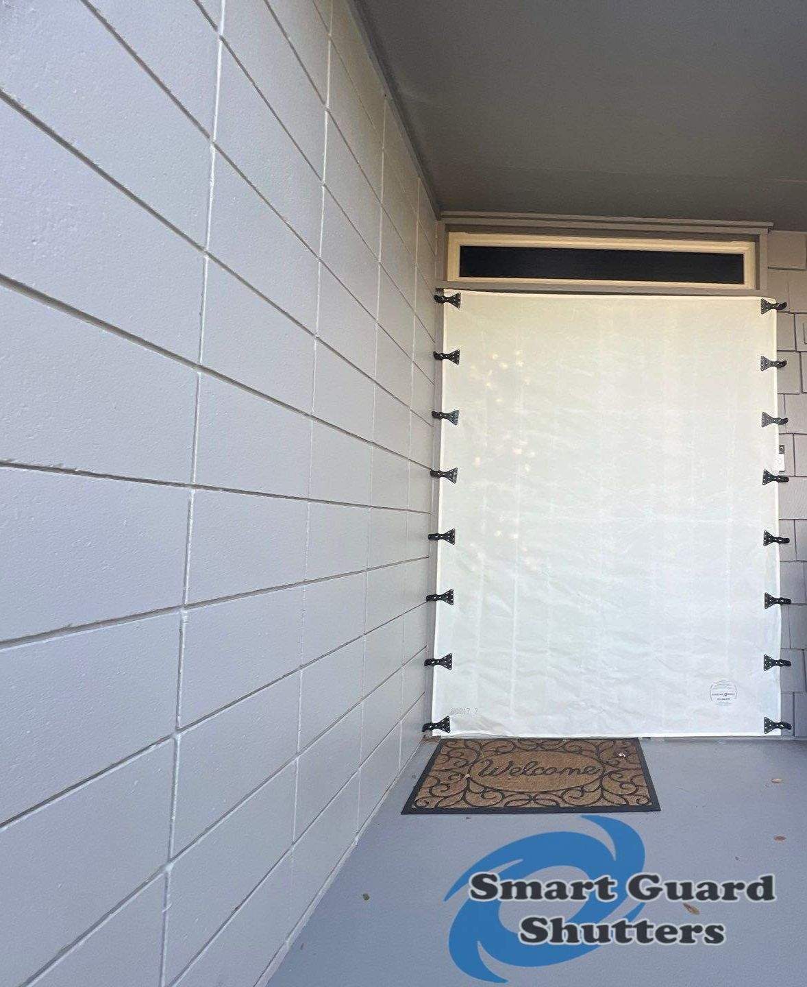AstroGuard Hurricane Fabric in White by Smart Guard Shutters