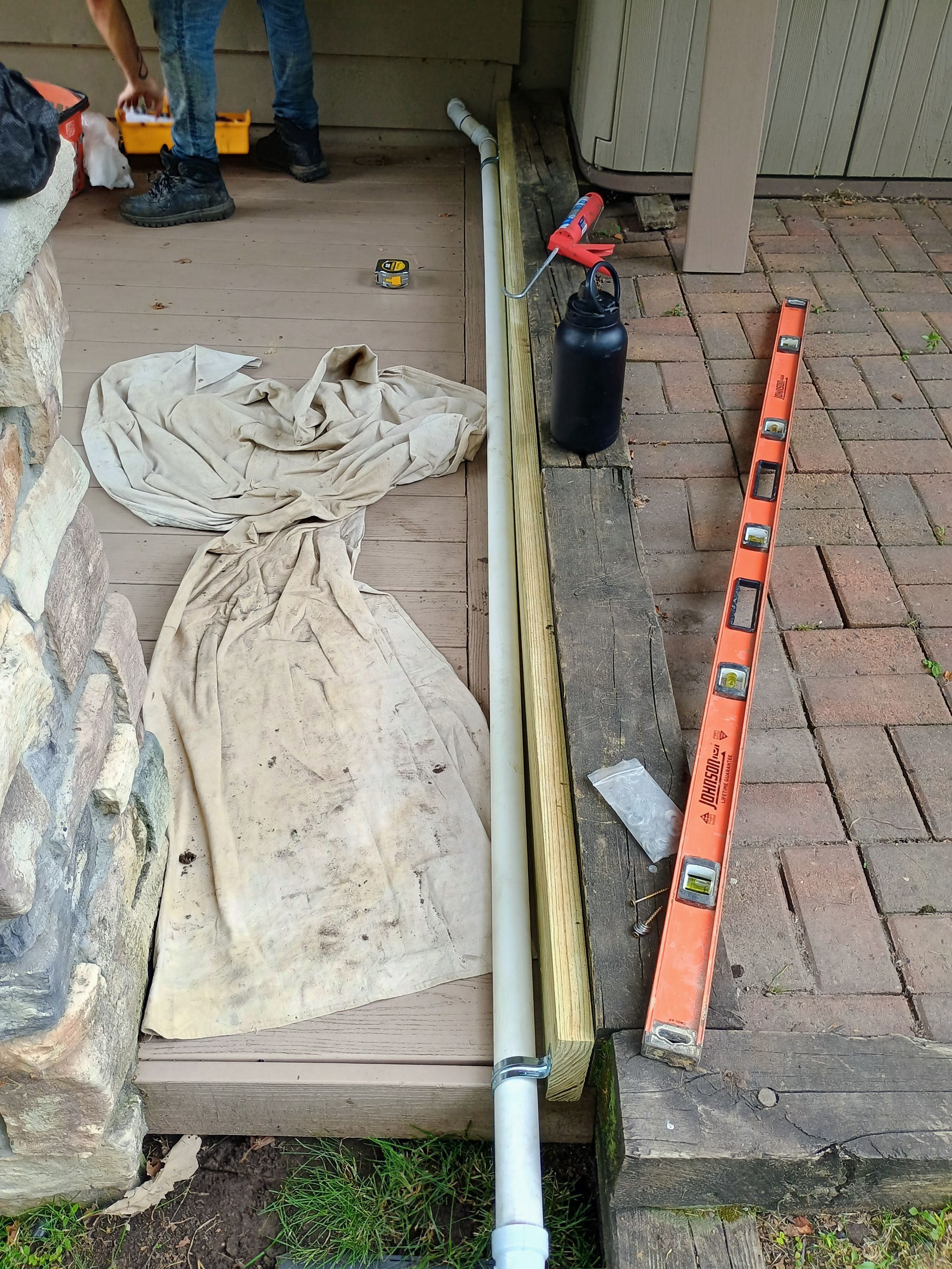 Richard’s Sump Pump Discharge Line Fix by Waterproofing Northeast