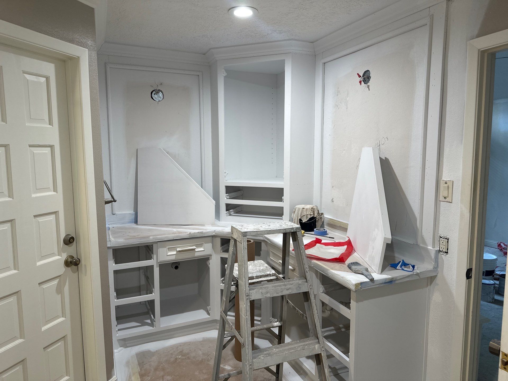 Bathroom Remodel with Water Mitigation Equipment | LT Contractors by L&T General Contractors and Restoration INC