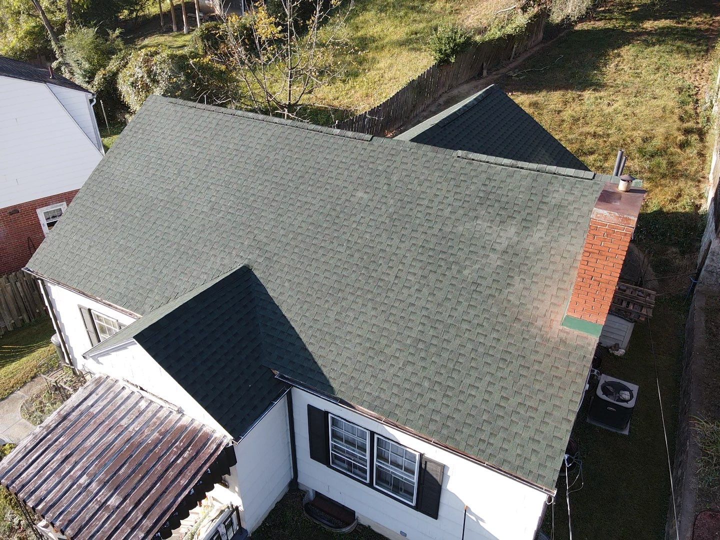 Residential Roofing Installation using GAF Timberline HDZ Hunter Green by Rainstoppers Roofing