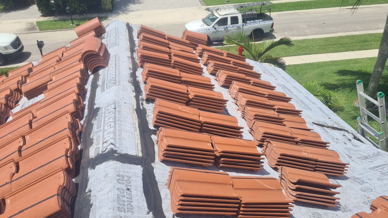 Residential Roofing Installation using Eagle Roofing Tile by BLUES BROTHERS ROOFING