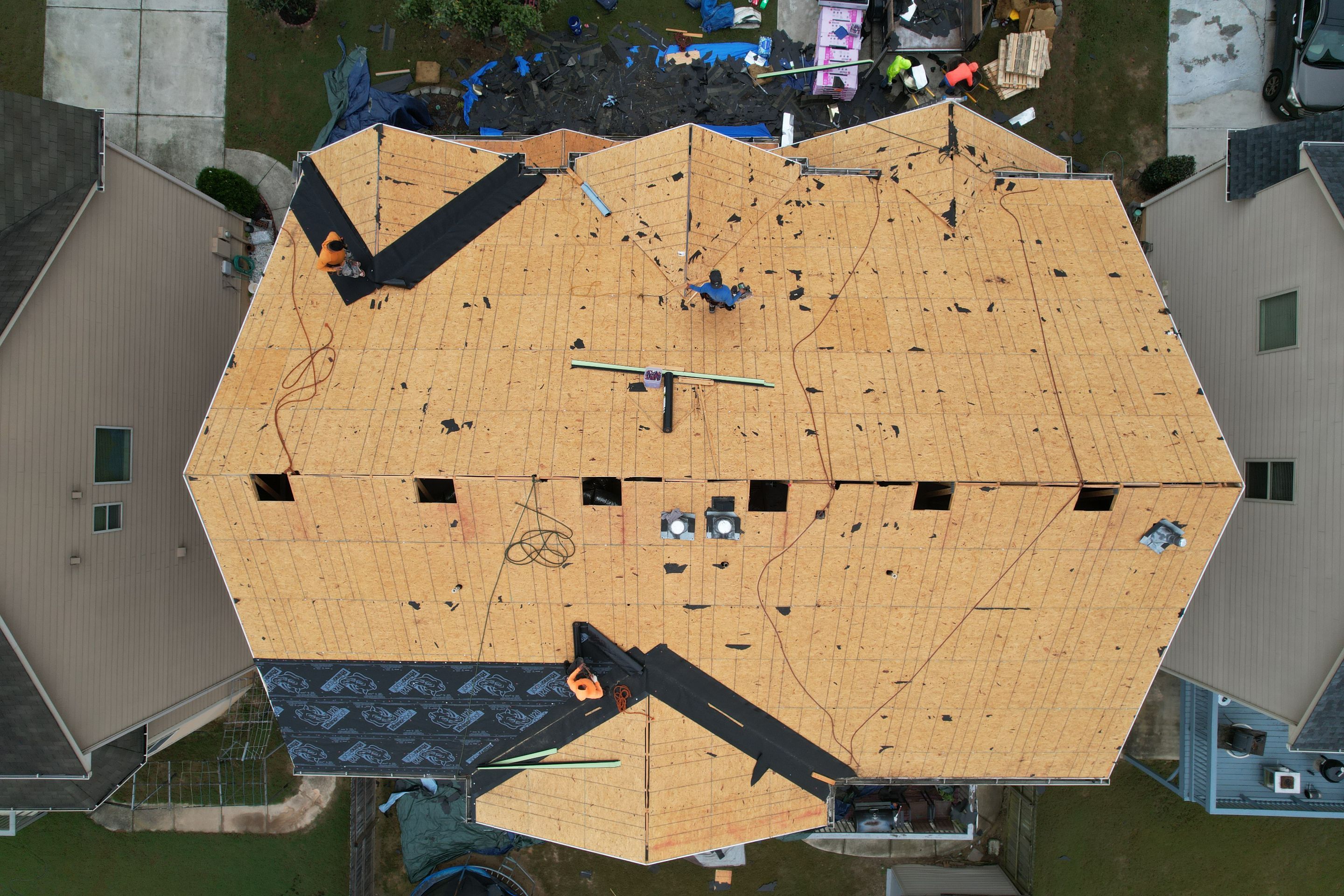 Residential Roofing Installation using Owens Corning by Inspector Roofing and Restoration