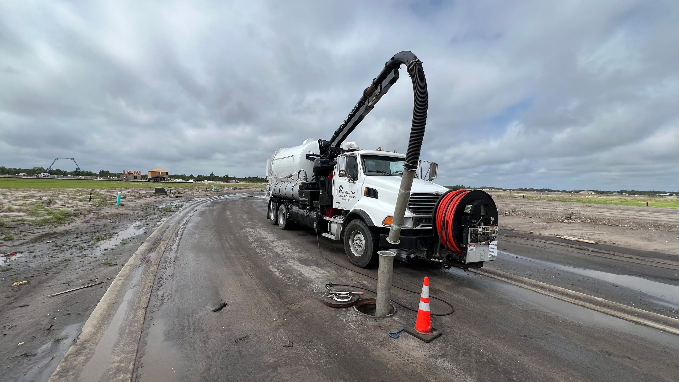 Lehigh Acres New Construction Community Sewer System Cleaning Part 1 by Don Mar, Inc. Storm Water Solutions