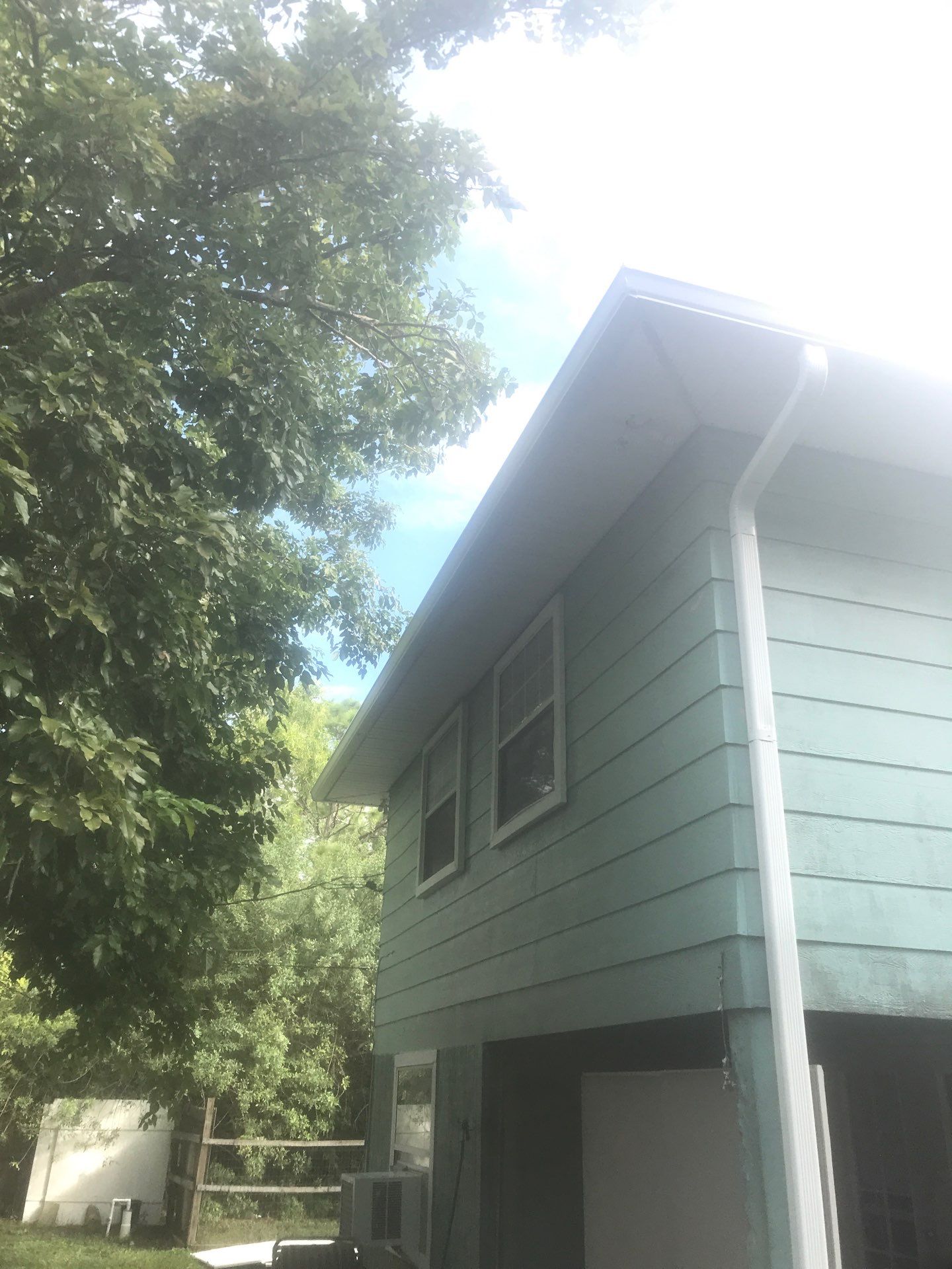 Soffit and Fascia Installation using White Soffit in Lehigh Acres, FL by Gutter Professors