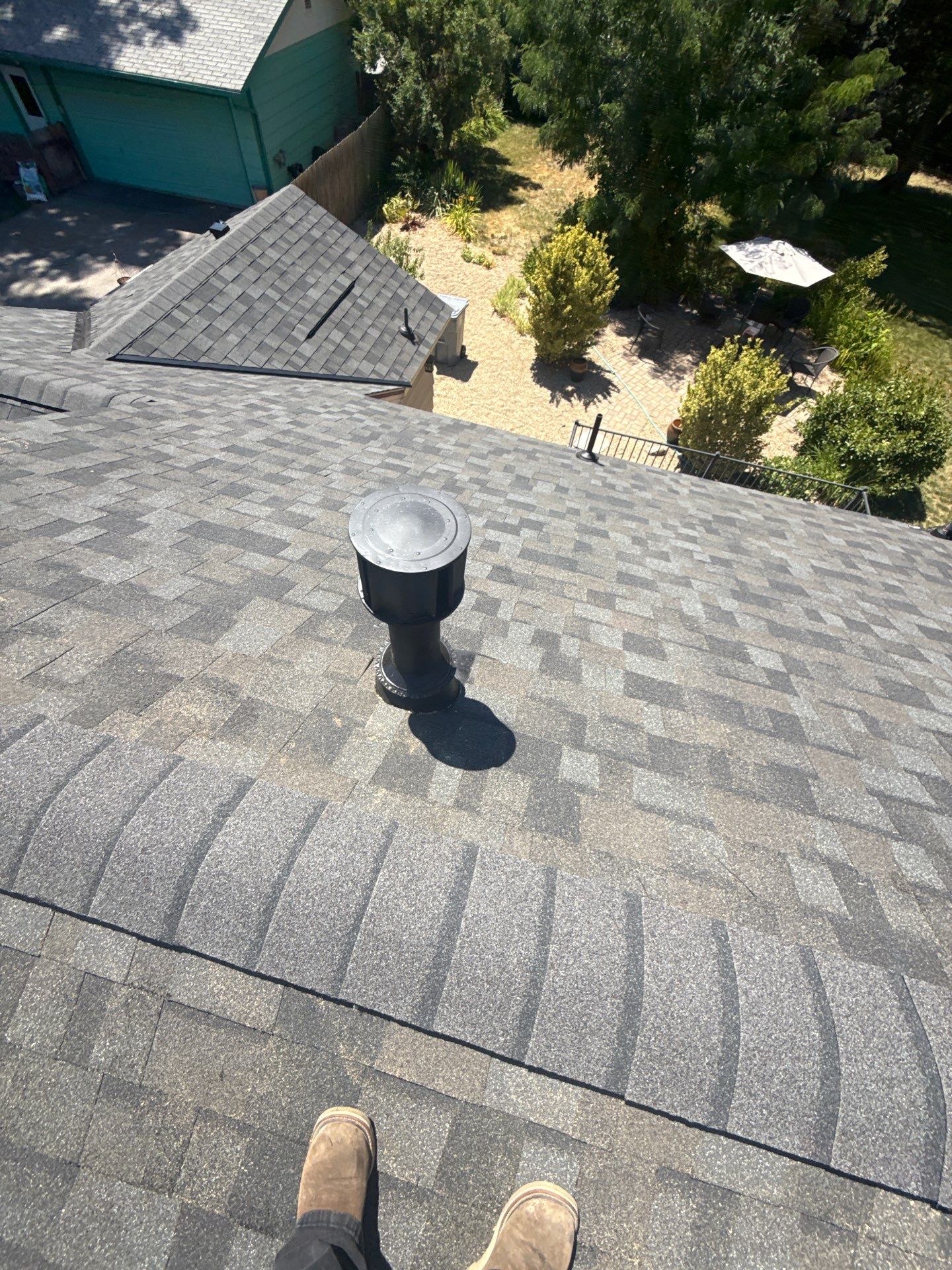 Residential Roof Replacement With Gray Architectural Shingles in Boise by Olive Roofing